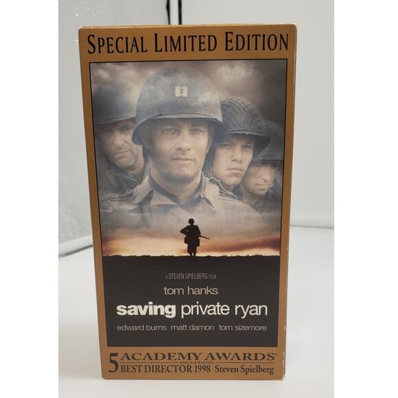 Saving Private Ryan (VHS, 2000, 2-Tape Set, Special Limited Edition) PRE-OWNED - Picture 1 of 8